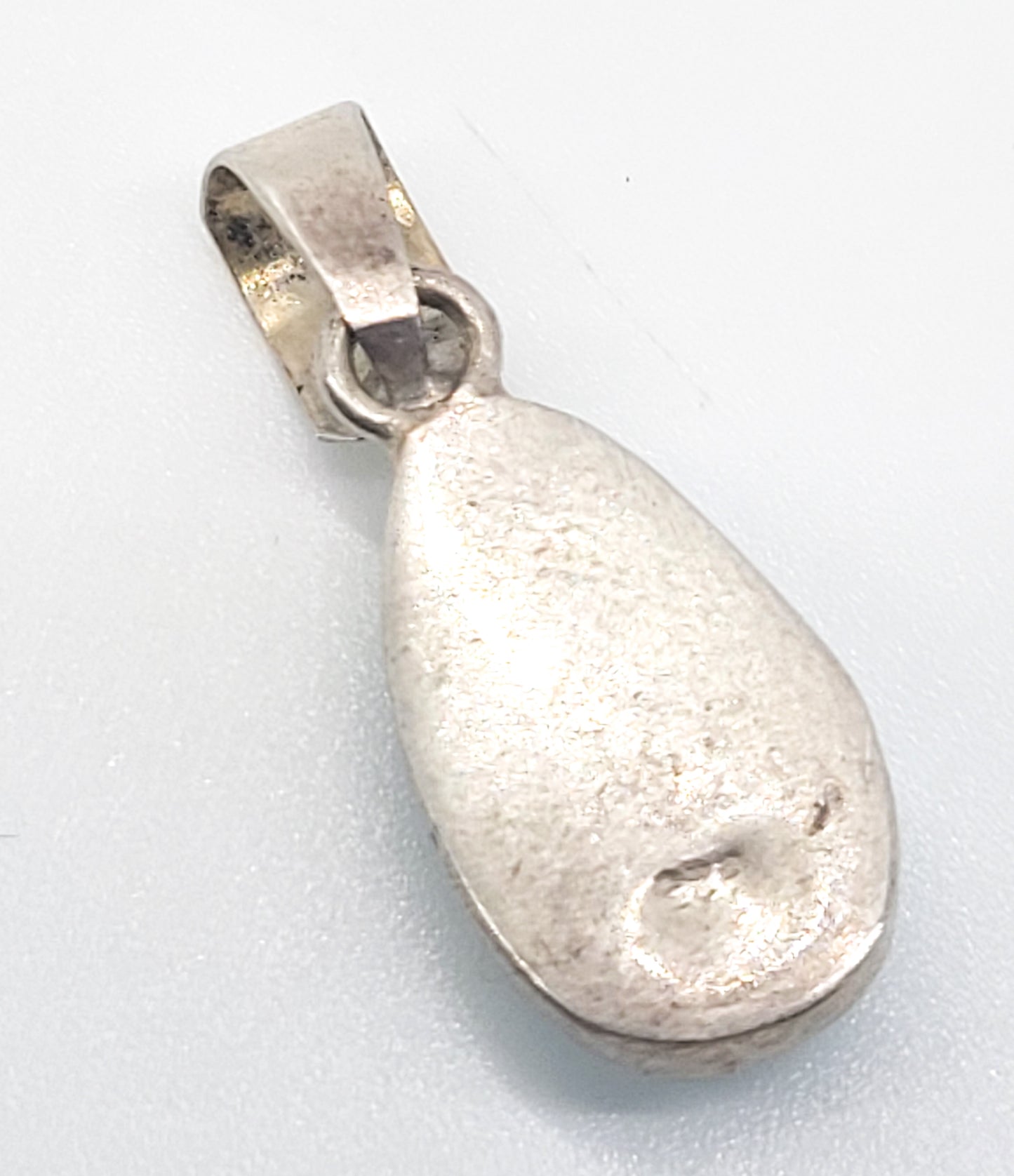Larimar Dominican Republic blue gemstone sterling silver pendant