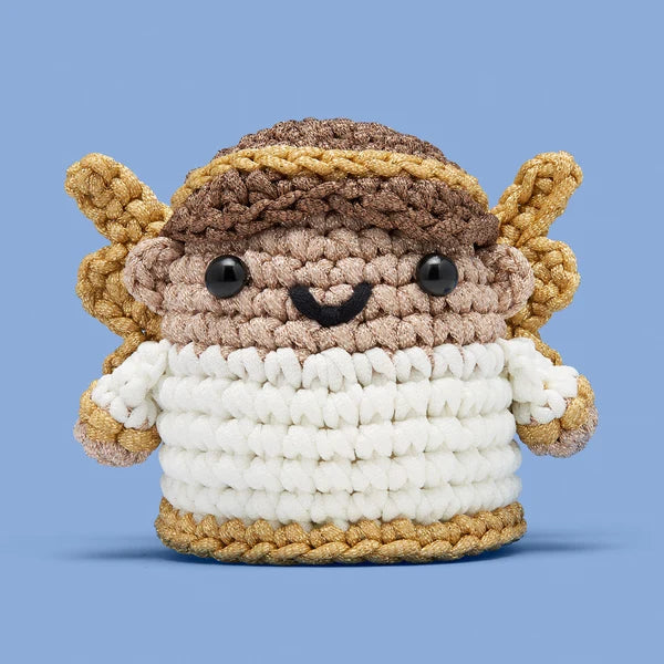 The Woobles Claire the Angel Crochet Kit glitter yarn