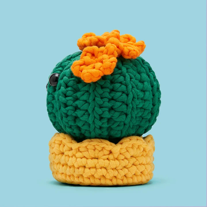 The Woobles Olivia the Barrel Cactus Crochet Kit plants
