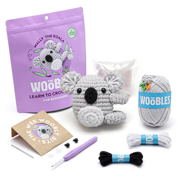 The Woobles Wally the Koala Crochet Kit Small Business Exclusive *Ready to Ship*