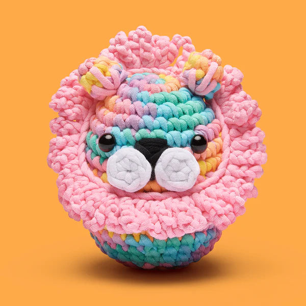Sebastian the Lion Pastel The Woobles Crochet Kit Limited edition