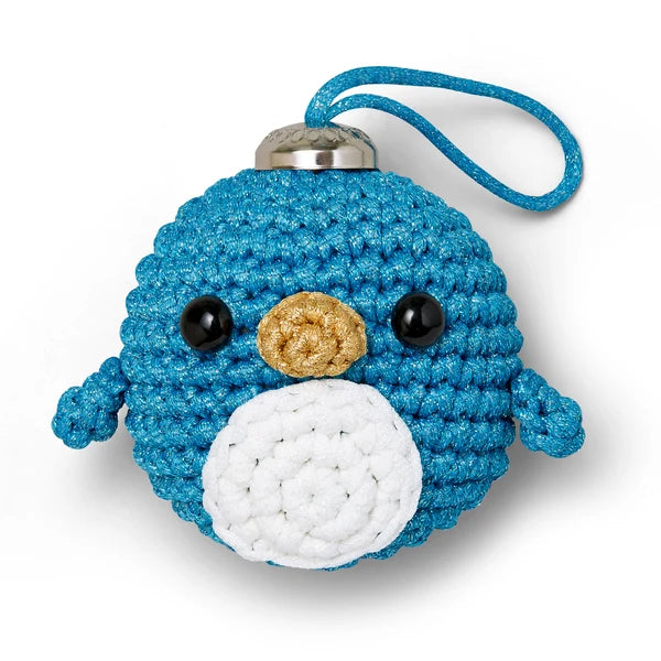 The Woobles Pierre the Penguin Ornament Crochet Kit Small business exclusive