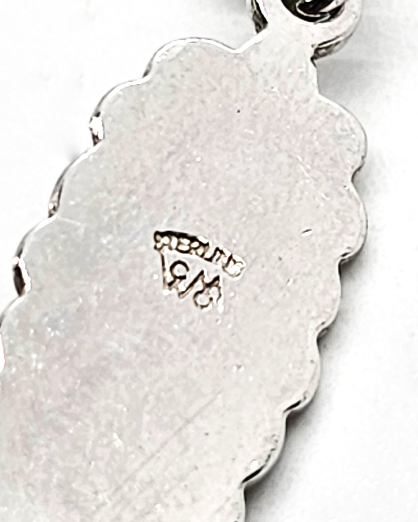 Wheeler Manufacturing Hematite vintage sterling silver drop earrings