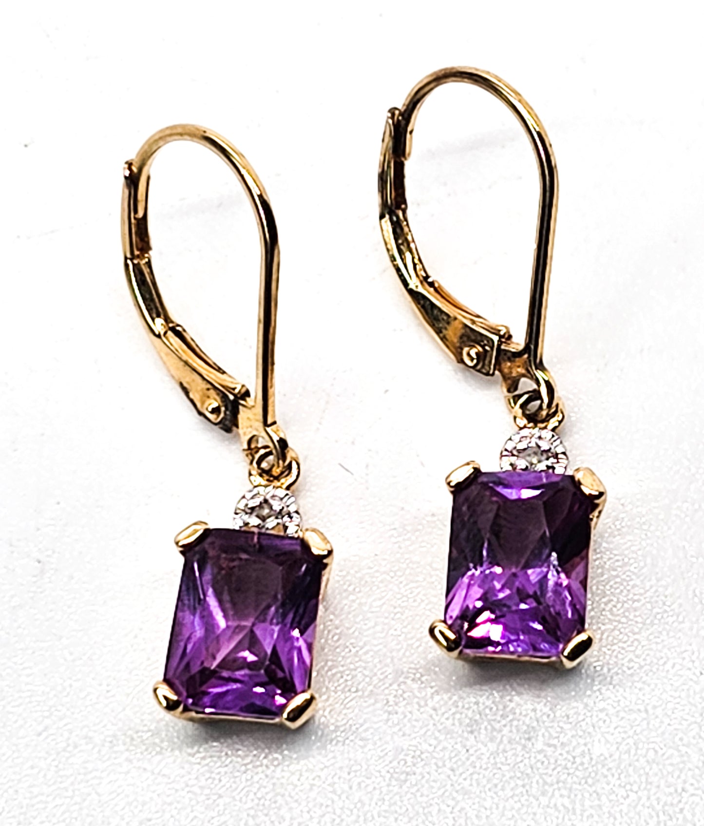Pink Sapphire faceted open work gold over sterling silver vermeil earrings