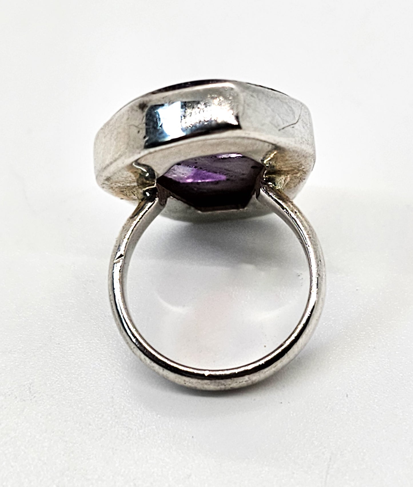 Arya Super Amethyst 23 signed sterling silver ring size 6.5