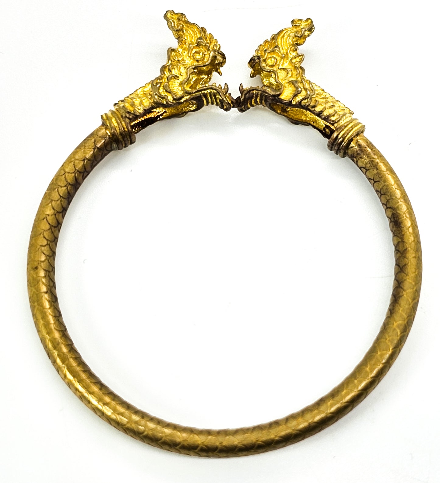 Naga Buddha Talisman Yant Thai gold toned bracelet amulet Lucky Charm
