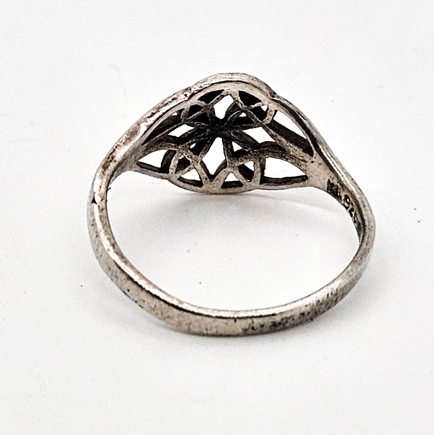 Celtic never ending knot Irish vintage sterling silver dainty ring size 6