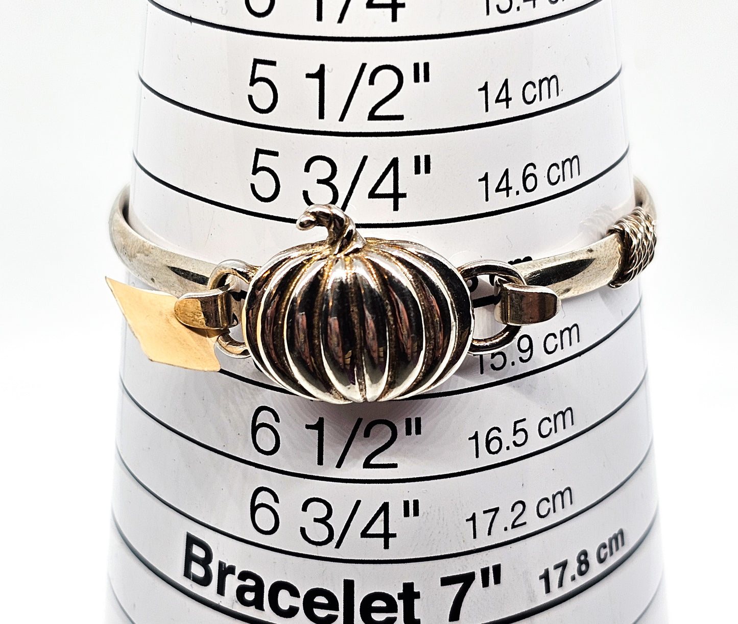 LeStage Narrow 6.0 Convertible sterling silver rope bracelet with pumpkin clasp