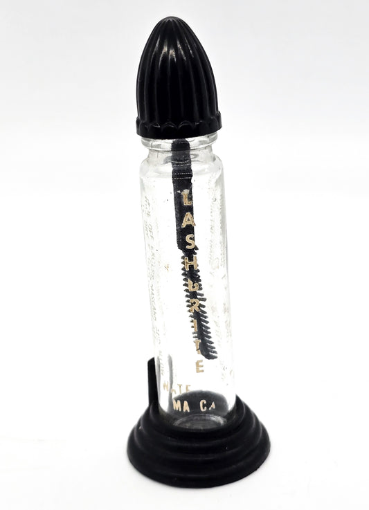 Lashbrite vintage glass bottle mascara make-up with wand applicator brush