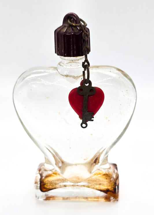 Key to my Heart by Blue Waltz antique Art Deco 1935 heart shaped perfume bottle