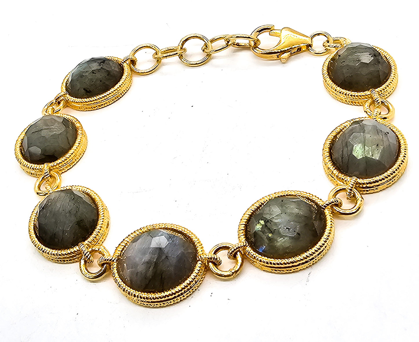 HSN Bellezza Labradorite gemstone Bronze Line Bracelet Retired Originally $130