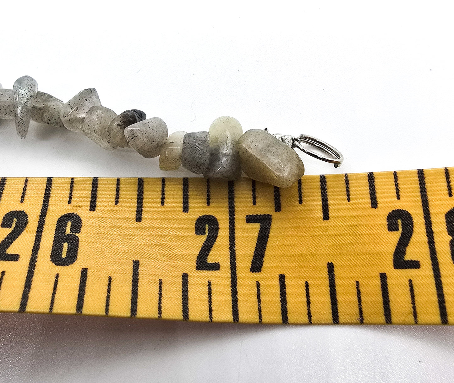 Labradorite flashy beaded chip cluster faceted crystal beaded gemstone necklace