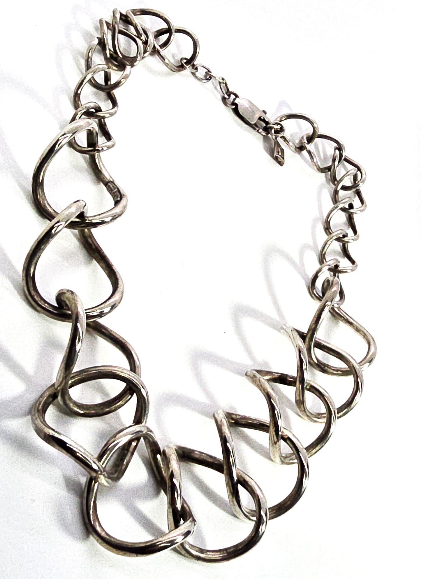 SILPADA Vintage Sterling Silver Necklace Chunky Graduated Link Chain N1633