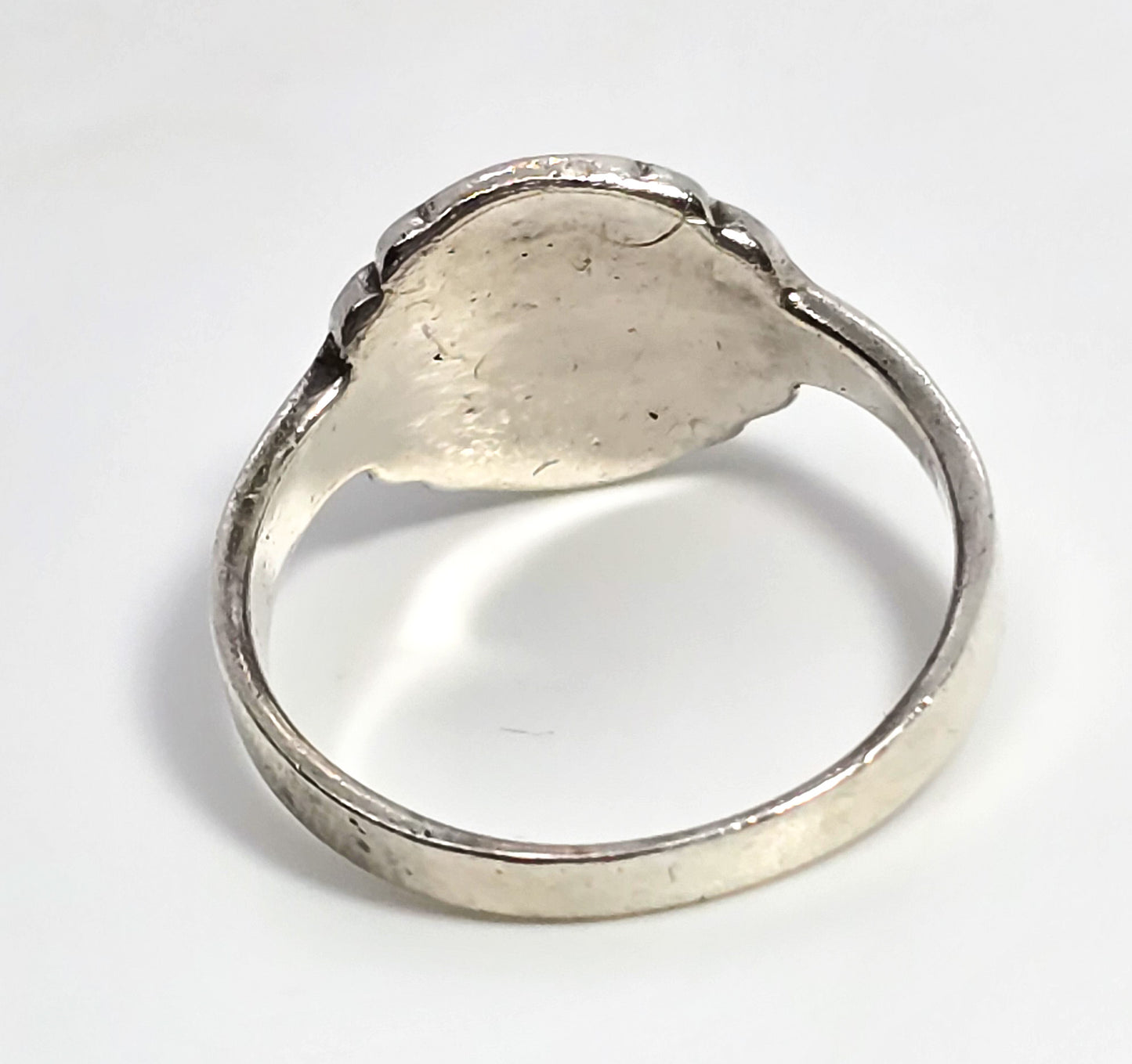 Turquoise gemstone Southwestern vintage sterling silver gemstone ring size 6
