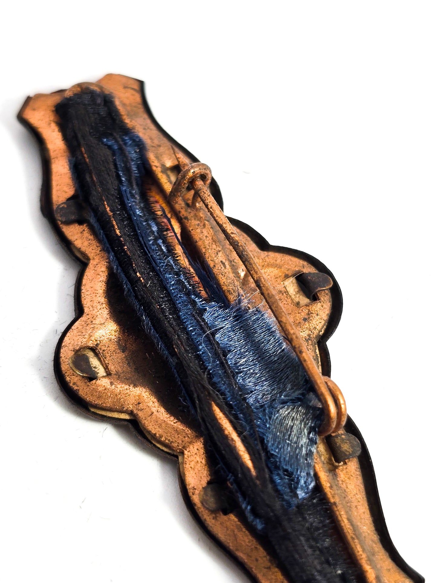 Victorian Memento Mori  In Memoriam antique Mourning jewelry brooch