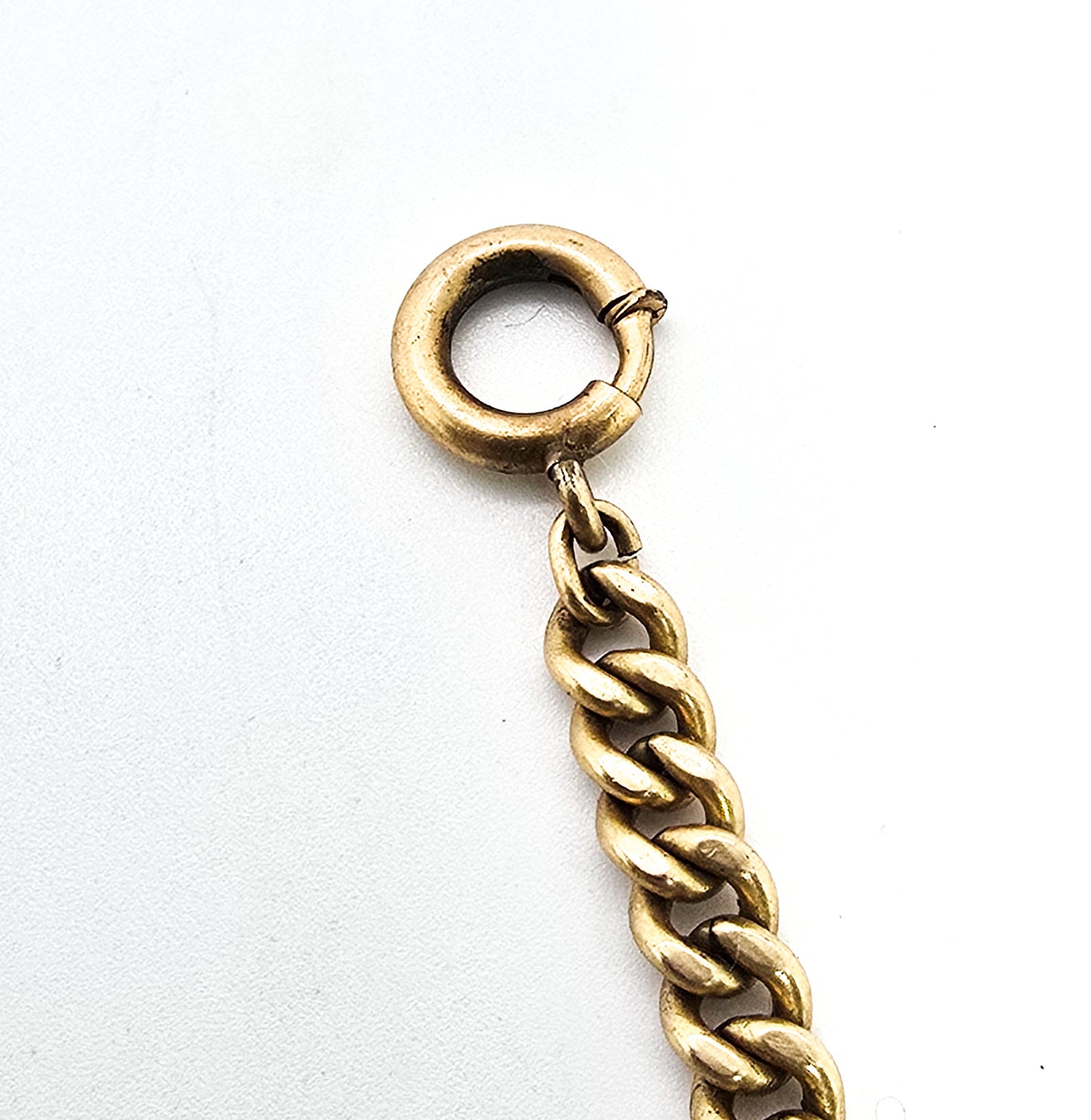 SOB SO Bigney 12k gold filled antique Victorian watch fob chain 13 inches