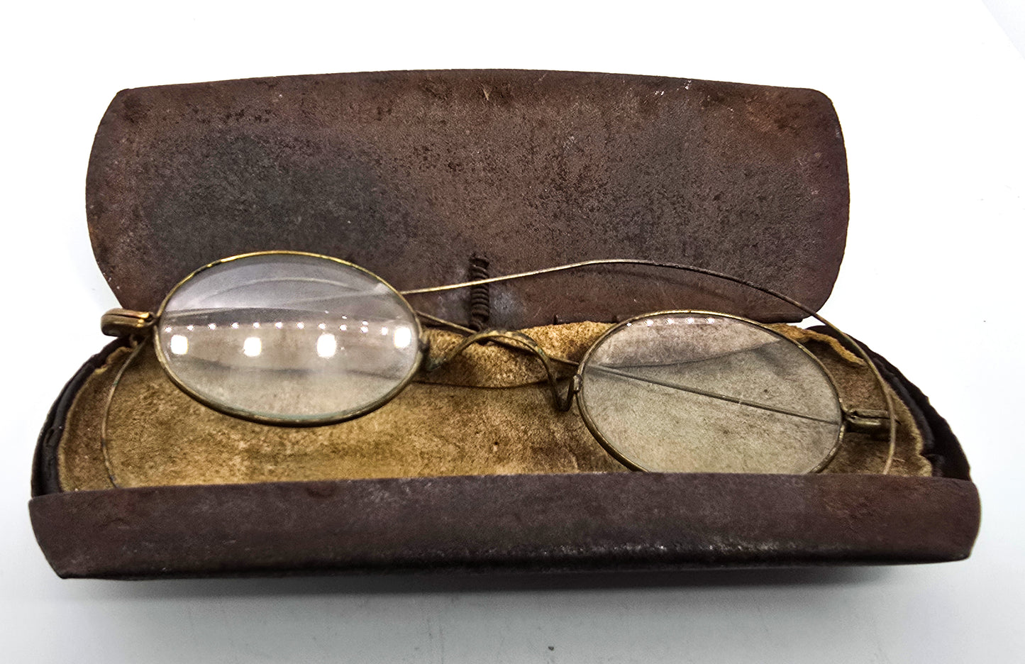 Victorian 1800's brass wire framed antique glasses spectacles (Copy)