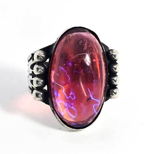 AMCO Dragon's Breath Southwestern sterling silver vintage ring size 6
