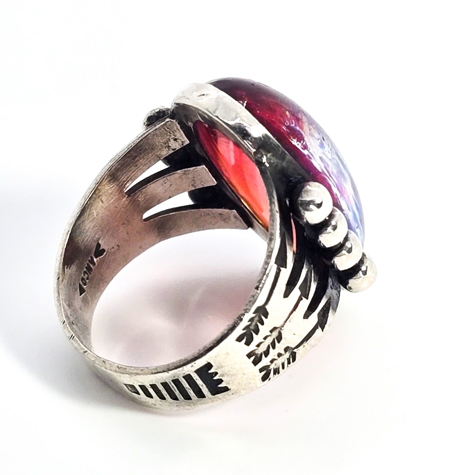 AMCO Dragon's Breath Southwestern sterling silver vintage ring size 6