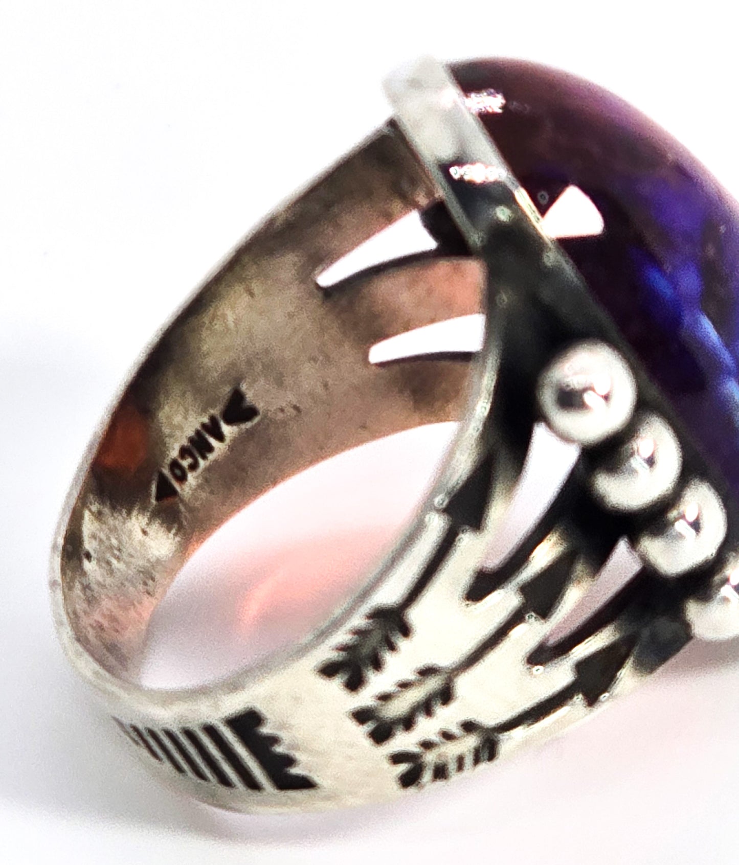 AMCO Dragon's Breath Southwestern sterling silver vintage ring size 6