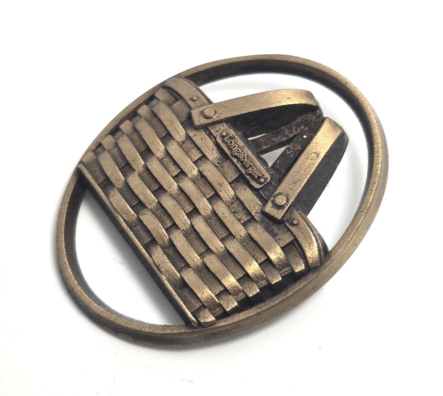 Longaberger basket vintage home consultant signed brooch pin