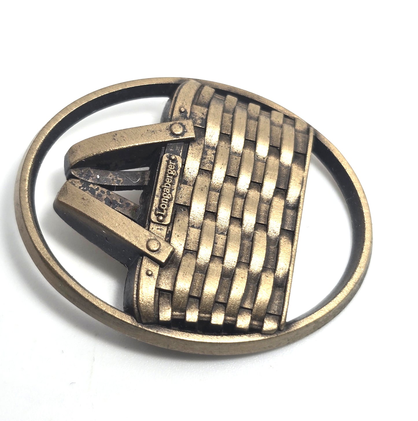 Longaberger basket vintage home consultant signed brooch pin