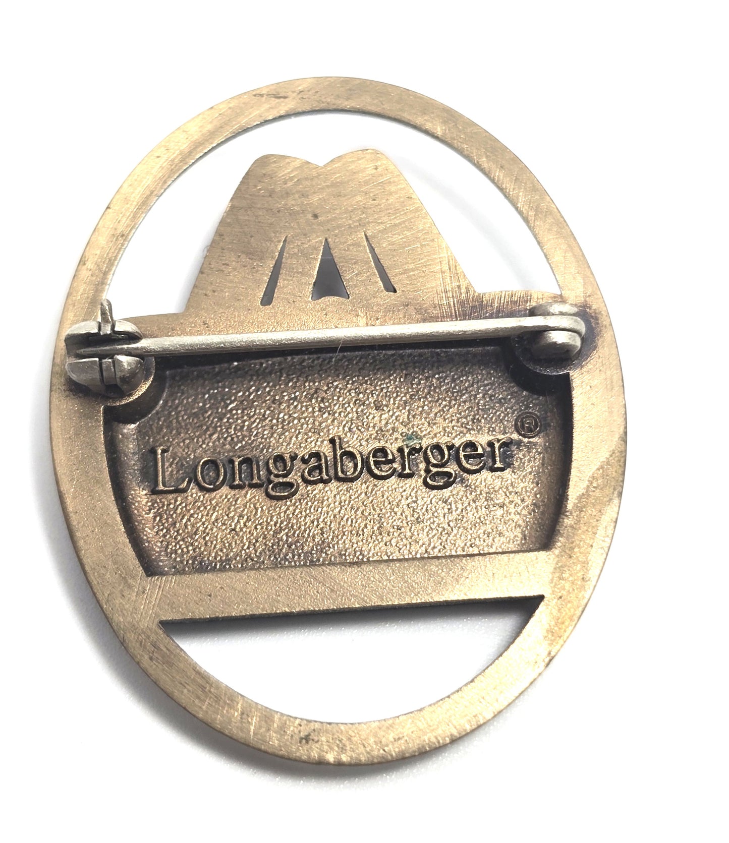 Longaberger basket vintage home consultant signed brooch pin
