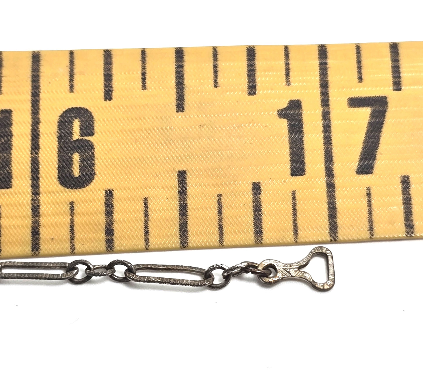 Art Deco Blue Czech Glass antique Rhodium plated filigree open work necklace