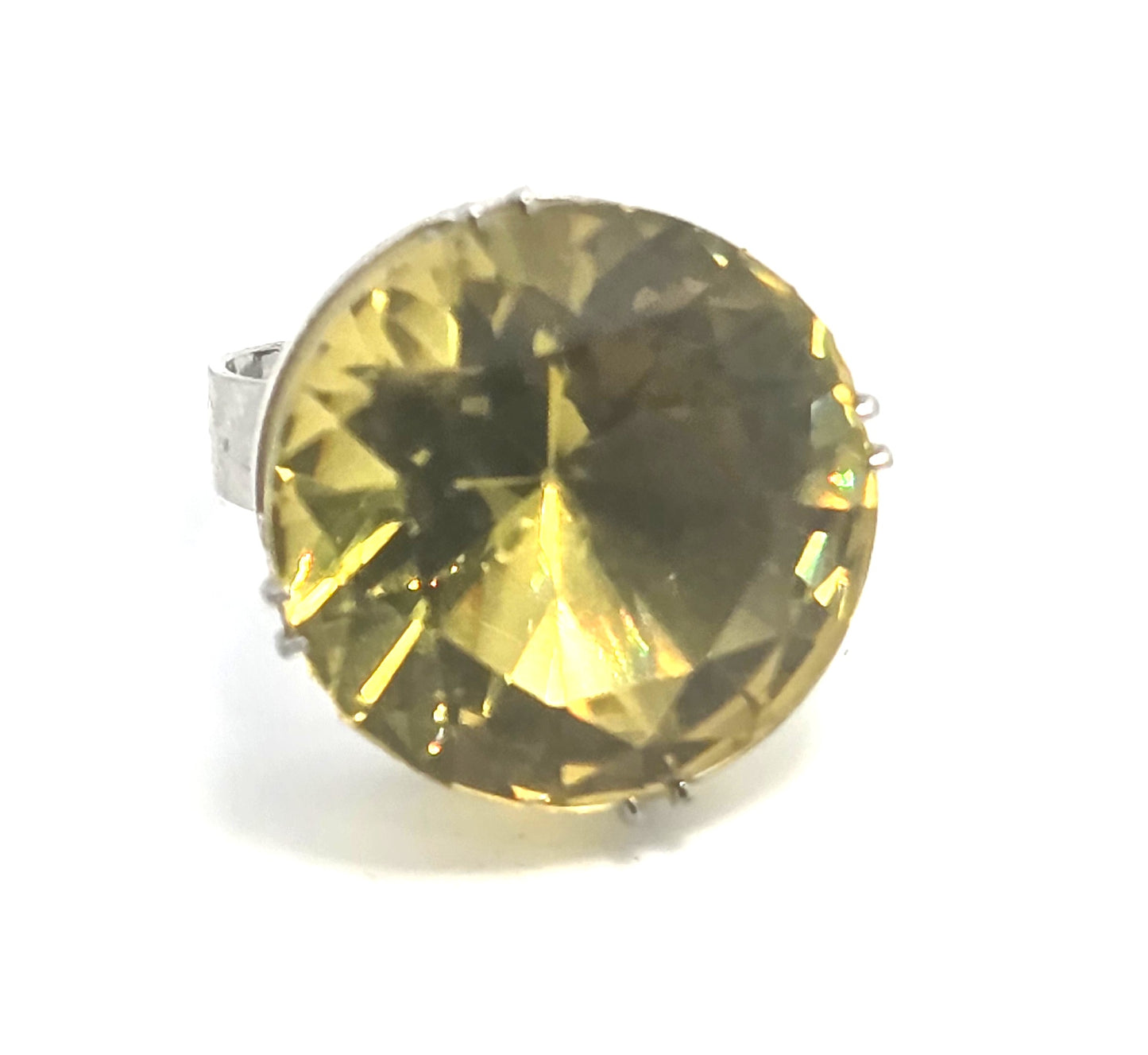 UV glow vintage plastic vintage retro rave  1990's adjustable costume ring