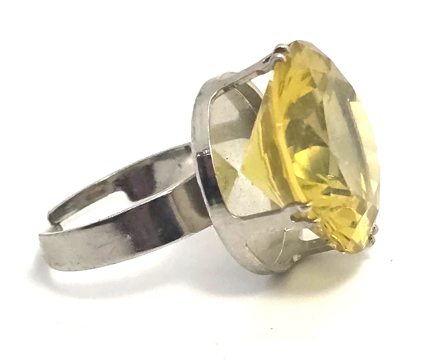 UV glow vintage plastic vintage retro rave  1990's adjustable costume ring