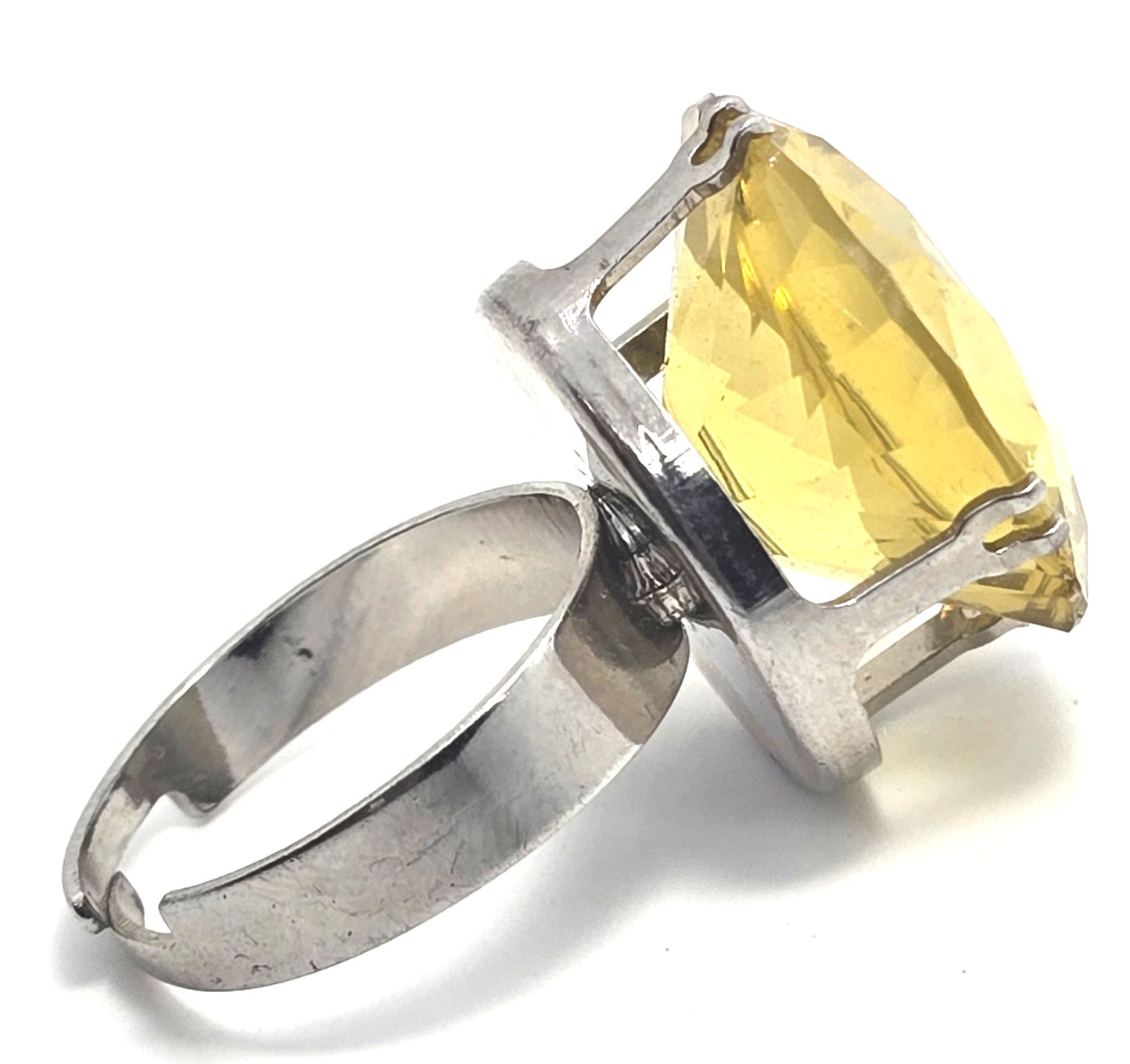 UV glow vintage plastic vintage retro rave  1990's adjustable costume ring