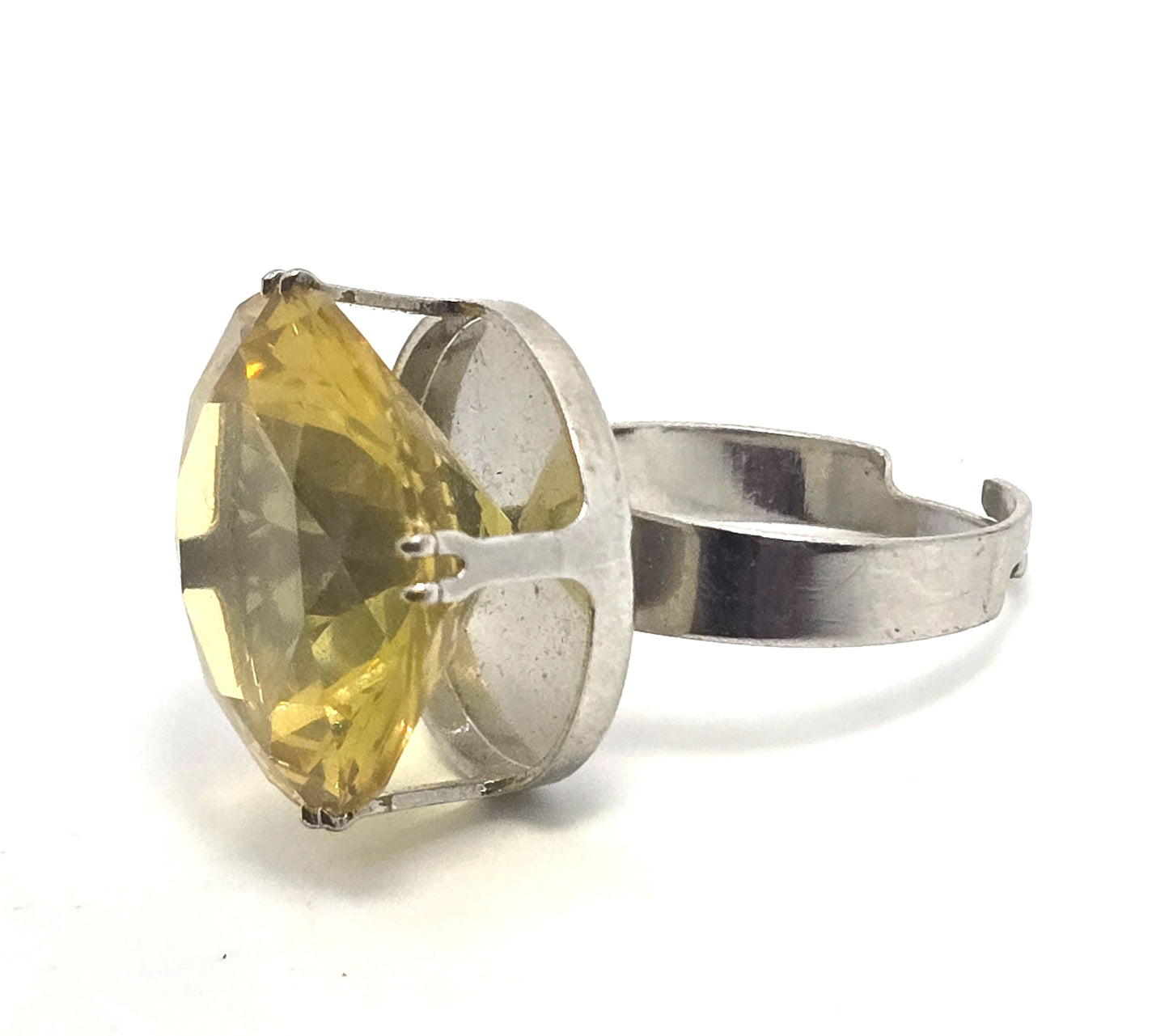 UV glow vintage plastic vintage retro rave  1990's adjustable costume ring