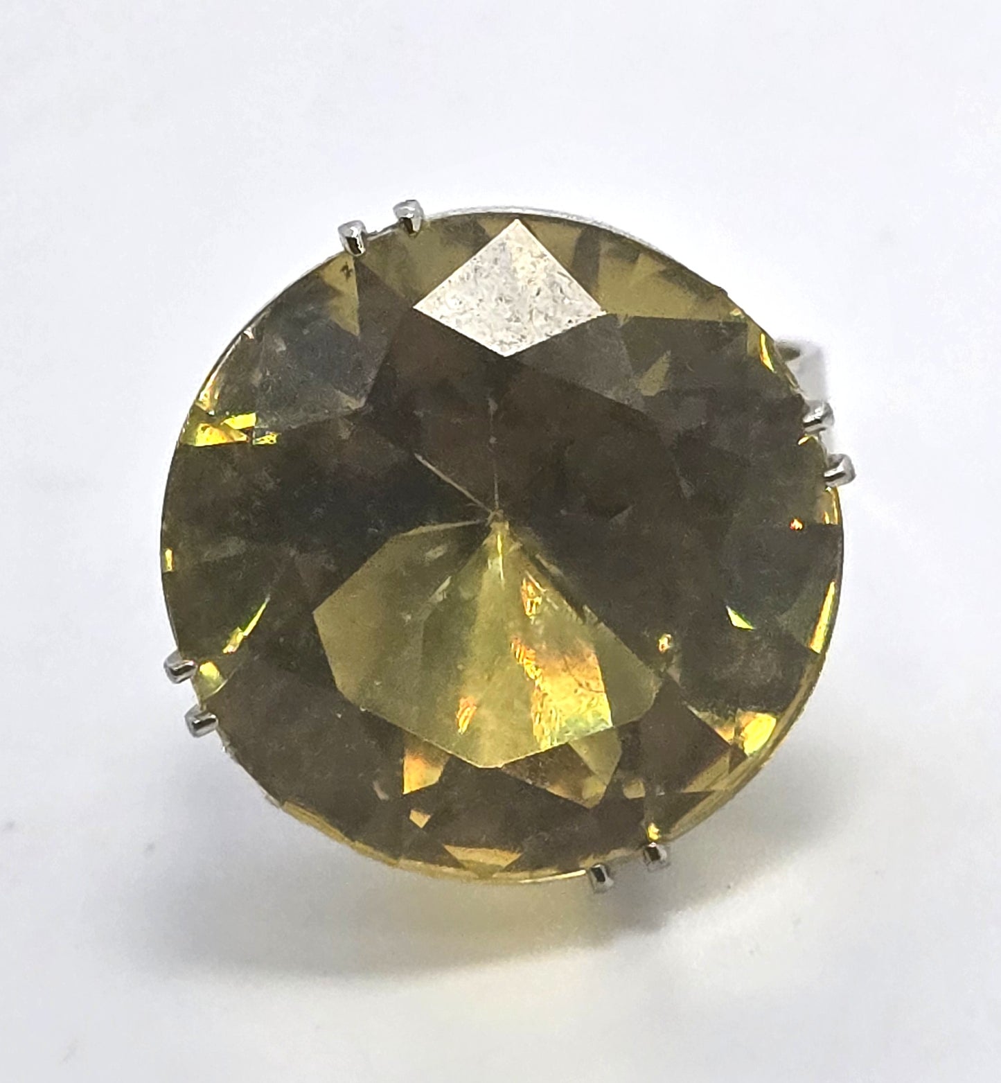 UV glow vintage plastic vintage retro rave  1990's adjustable costume ring