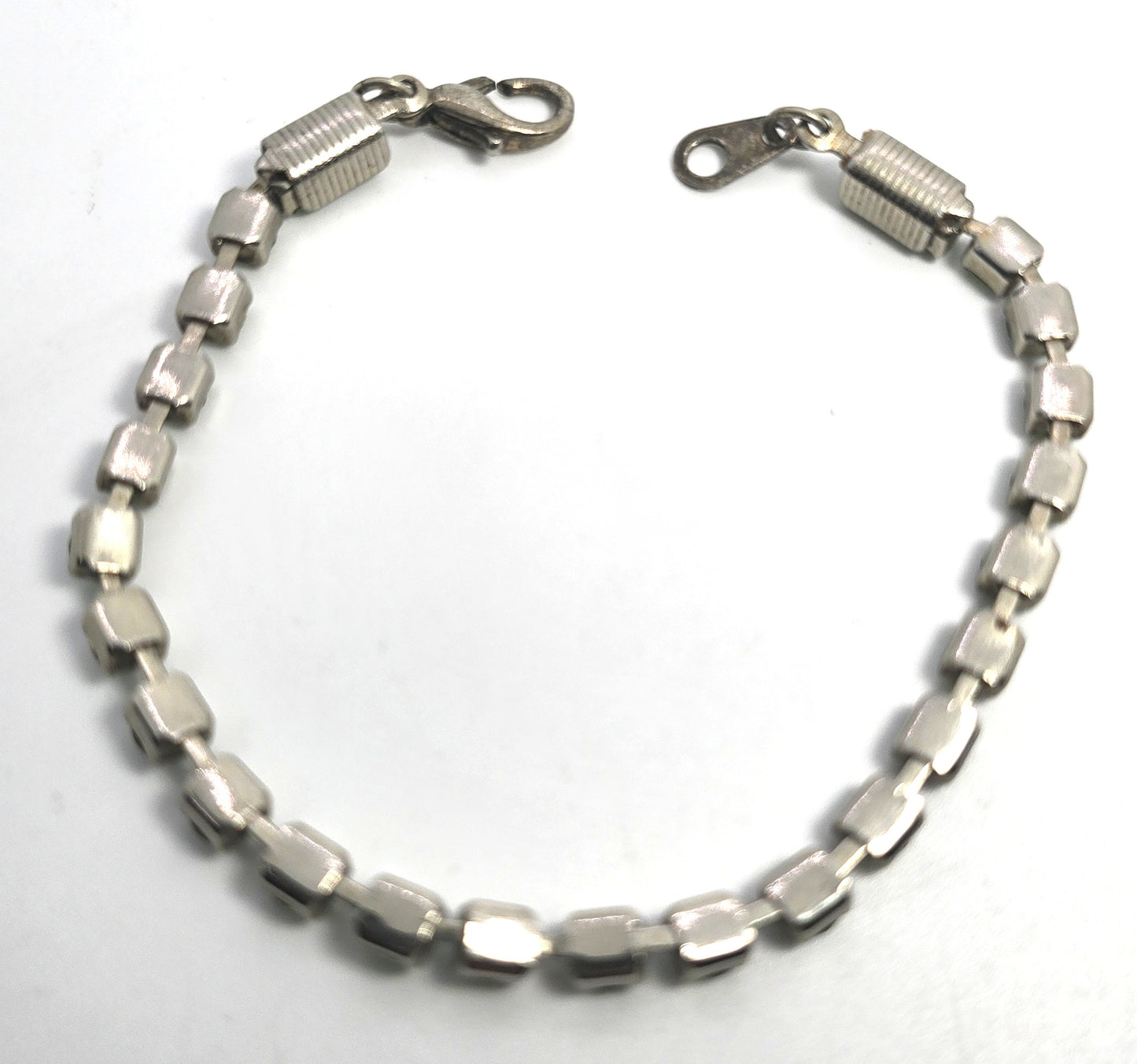 Uranium Glass simple thin green rhinestone vintage rhinestone tennis bracelet