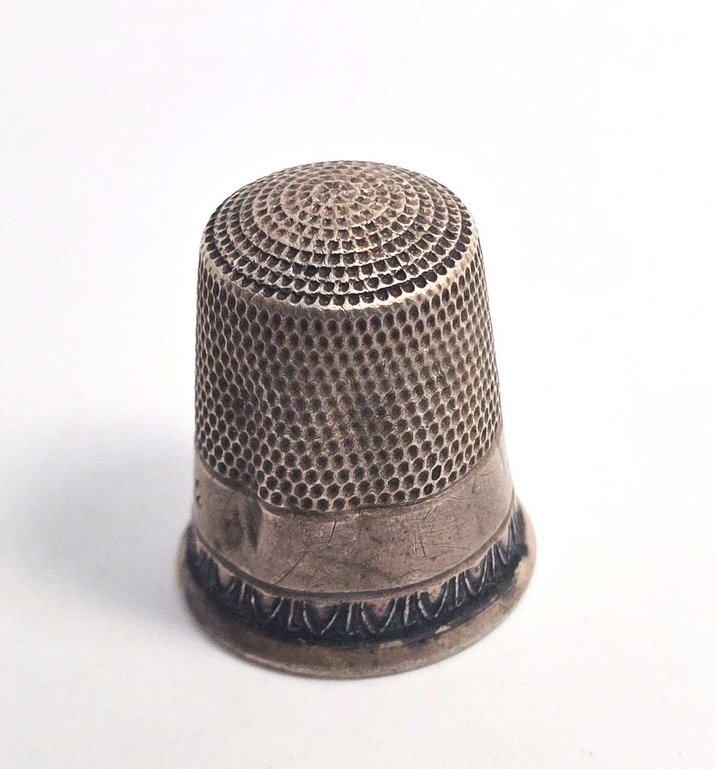 Victorian sterling silver 1900's collectable antique sewing thimble hallmarked