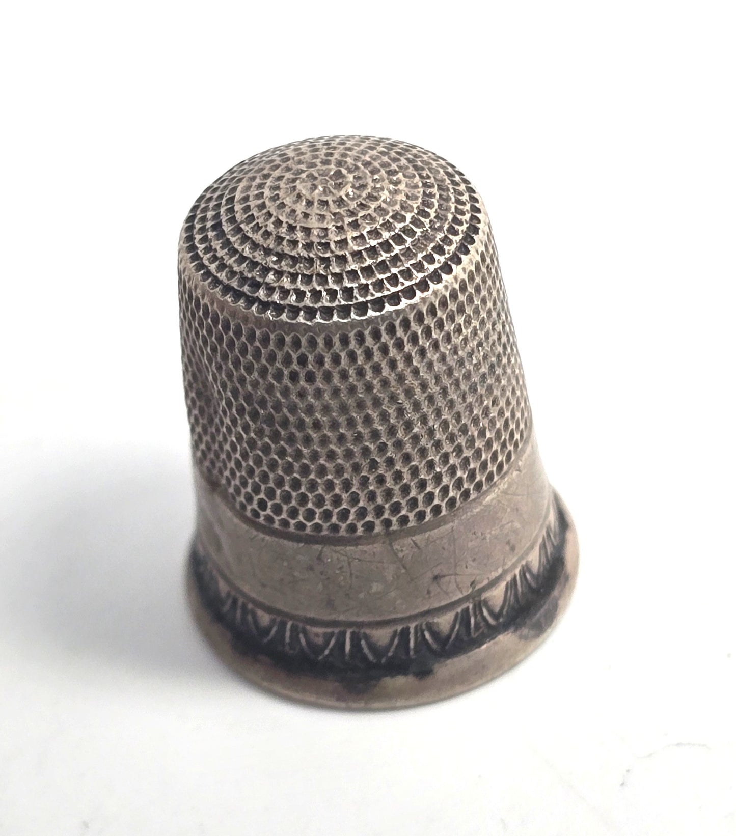 Victorian sterling silver 1900's collectable antique sewing thimble hallmarked