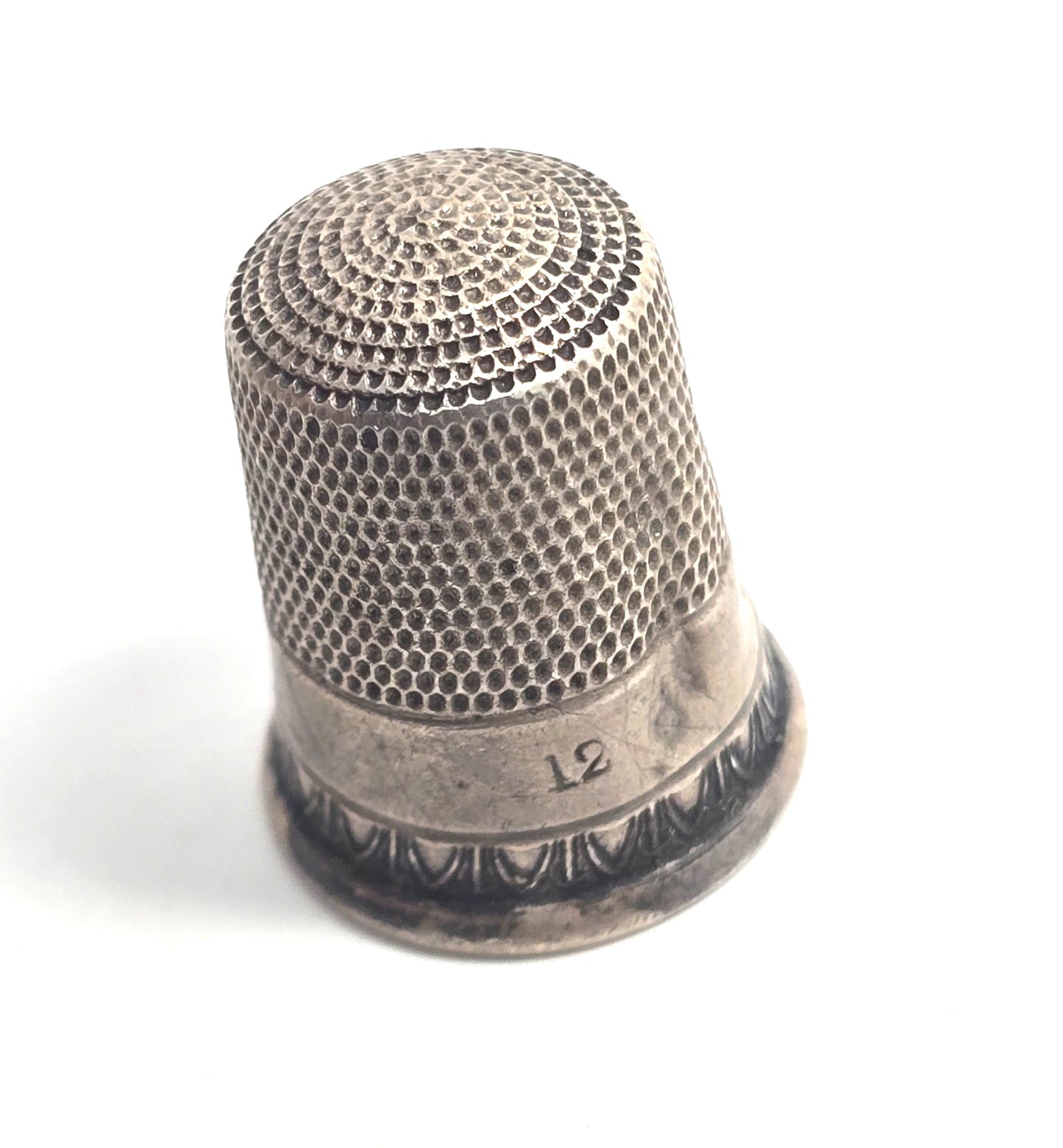 Victorian sterling silver 1900's collectable antique sewing thimble hallmarked