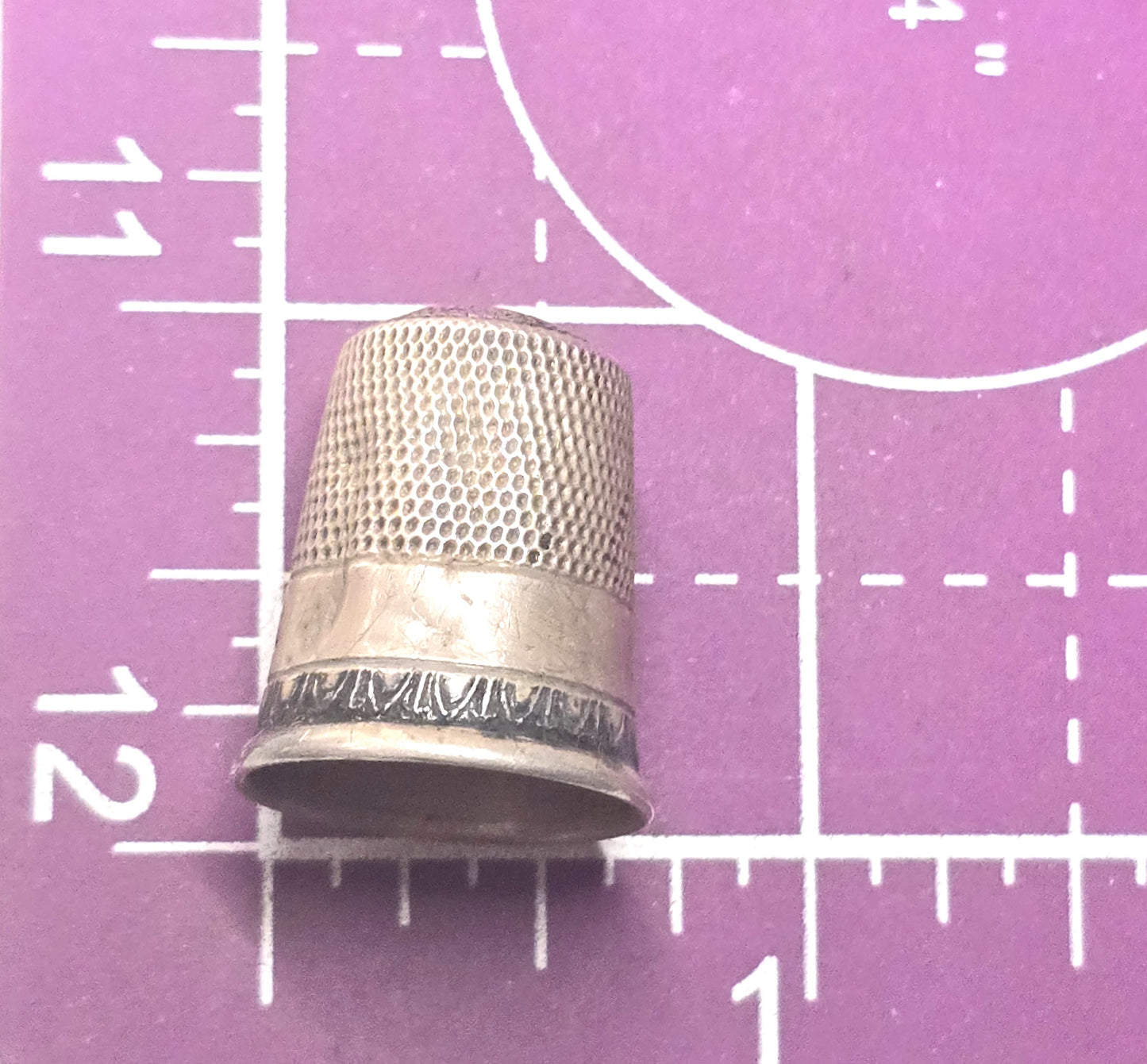 Victorian sterling silver 1900's collectable antique sewing thimble hallmarked