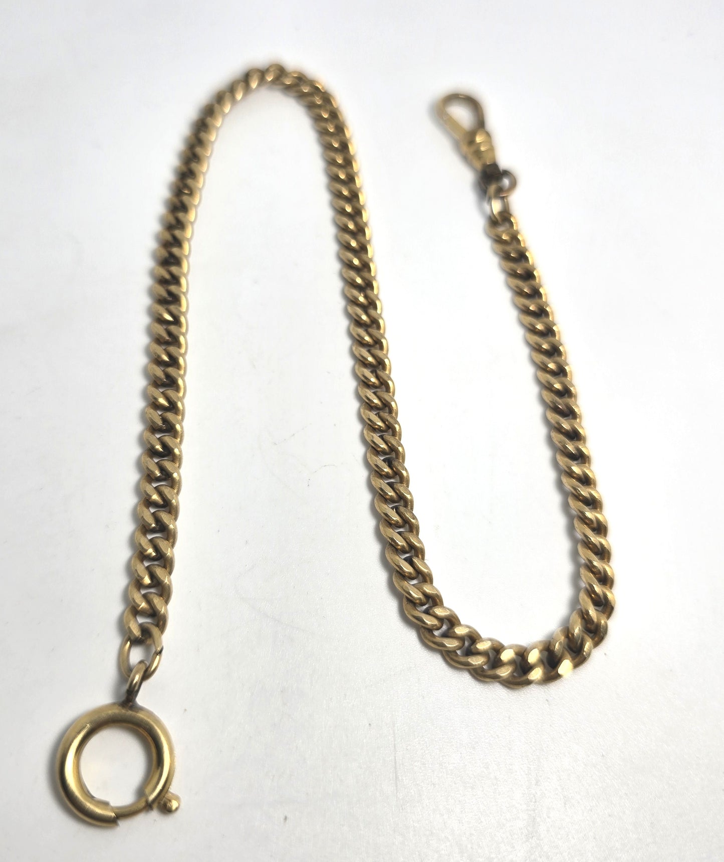 Victorian antique 1/20th 18k yellow gold filled 12 inch long  watch chain