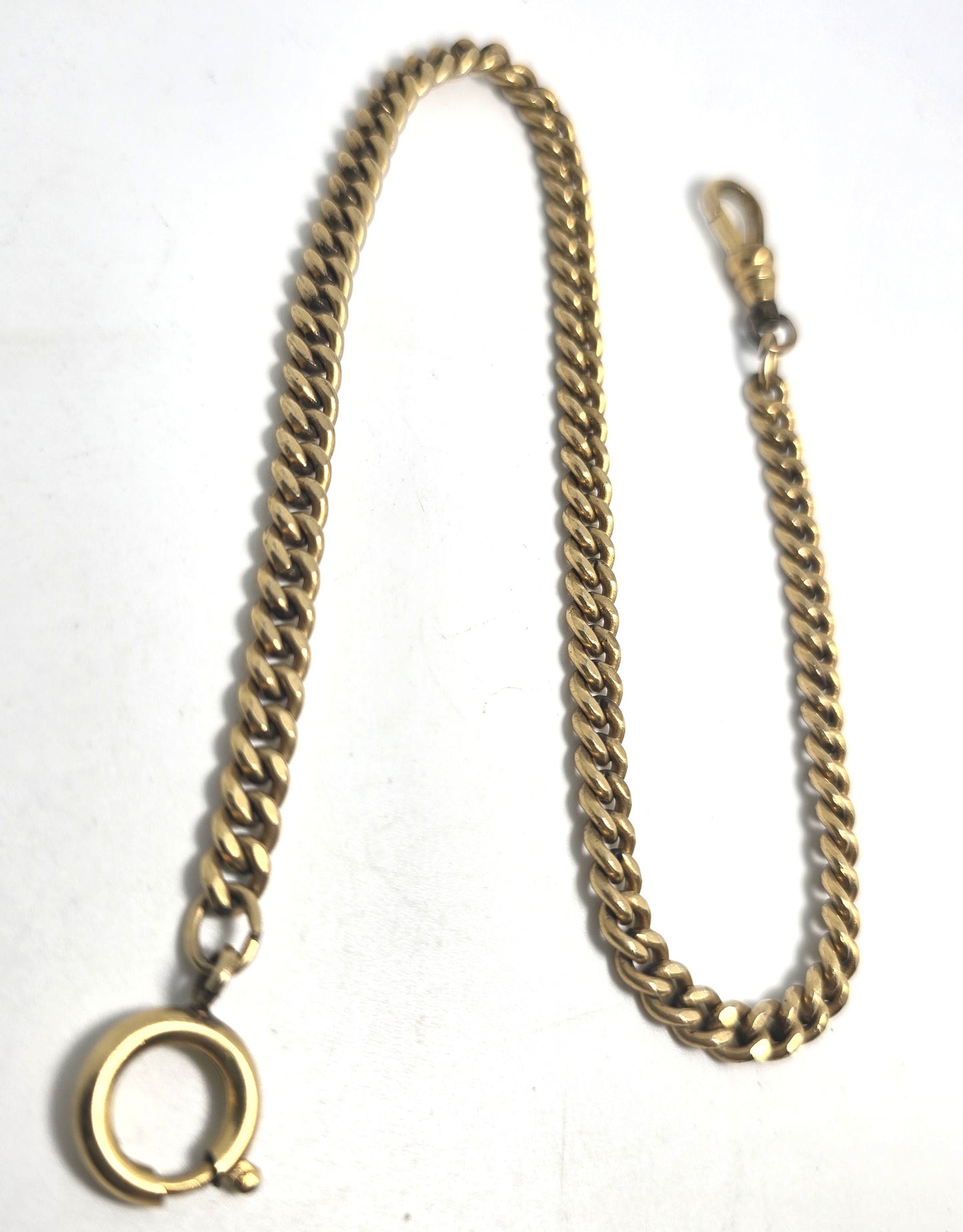 Victorian antique 1/20th 18k yellow gold filled 12 inch long  watch chain