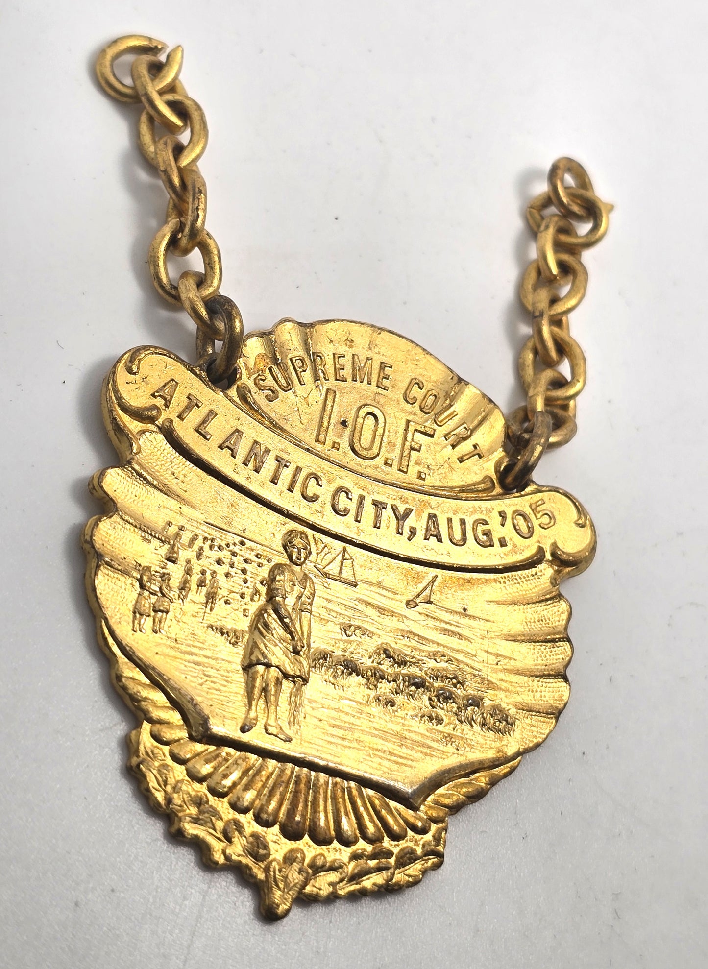 Whitehead and Hoag Co IOF Supreme Court Atlantic City 1905 medal
