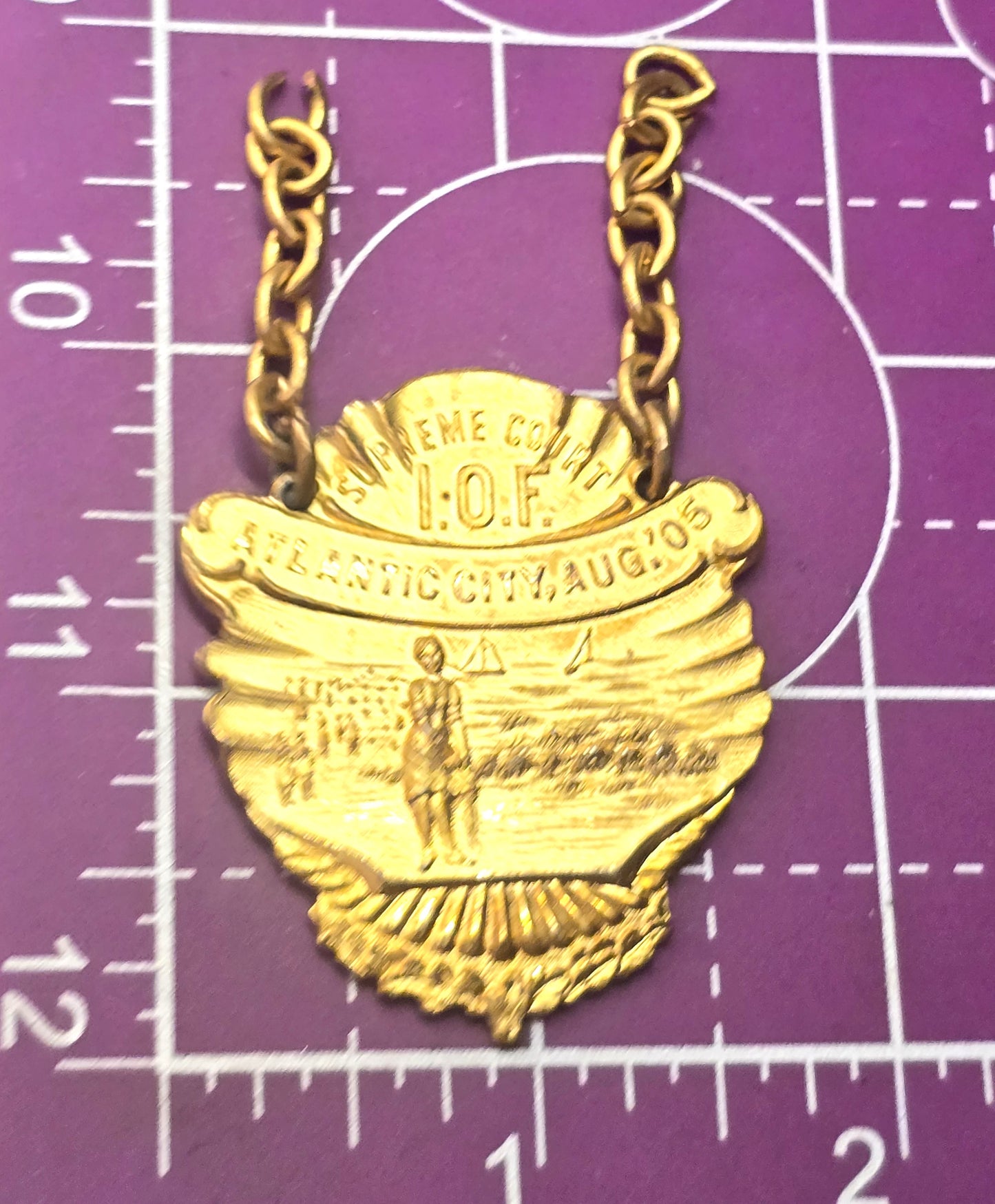 Whitehead and Hoag Co IOF Supreme Court Atlantic City 1905 medal