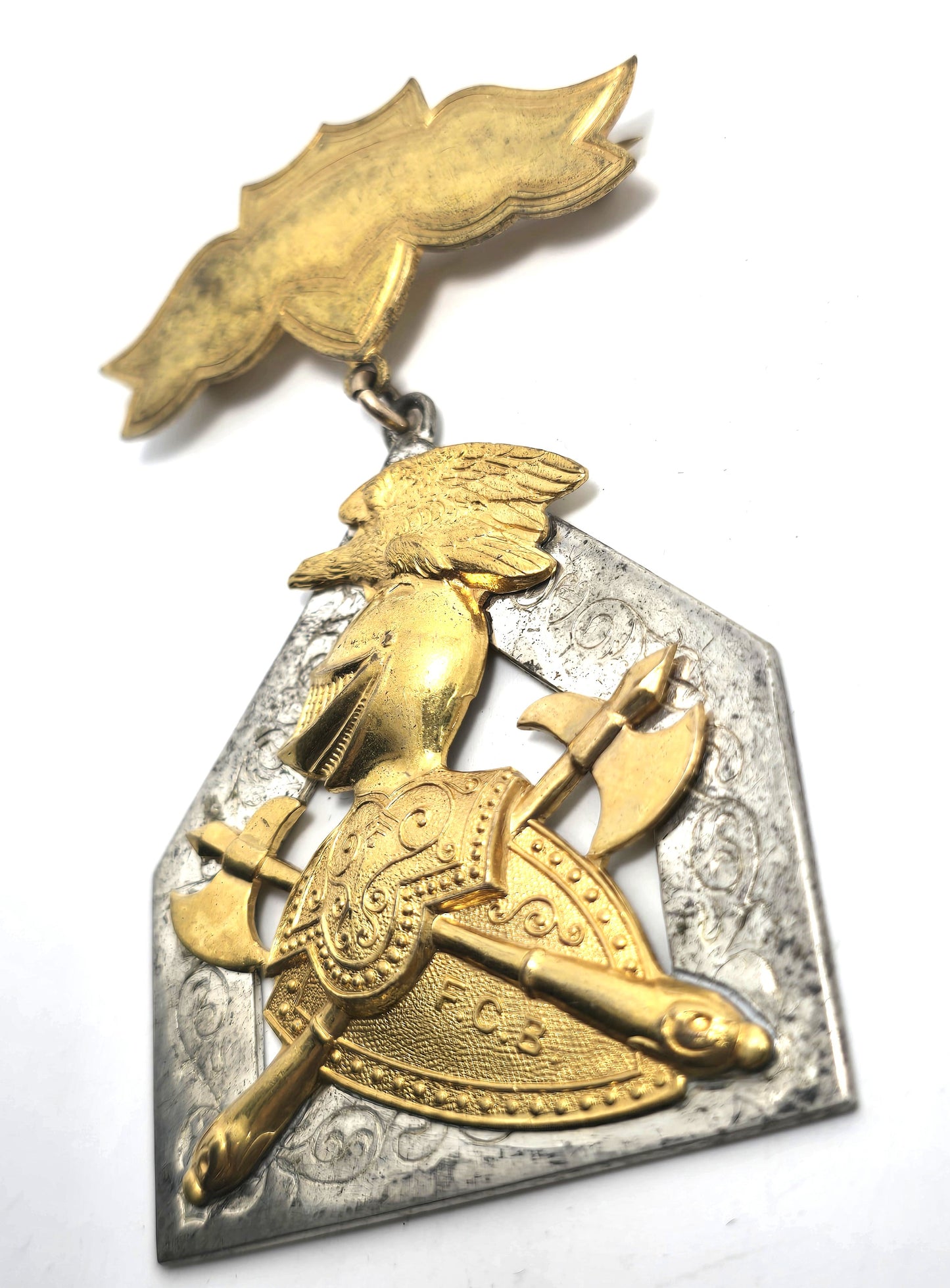 Knights Of Pythias F.C.B. Silver Pin Medal Supreme Lodge Davies SC 1874