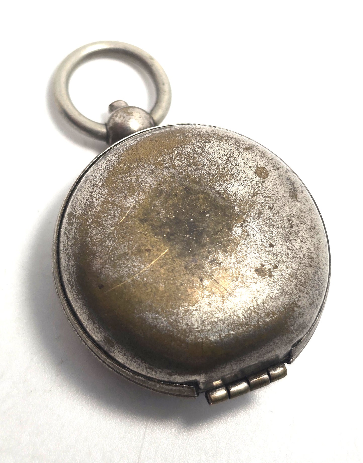 Silver plated antique 19th century portable Sovereign box gold sovereign coins British