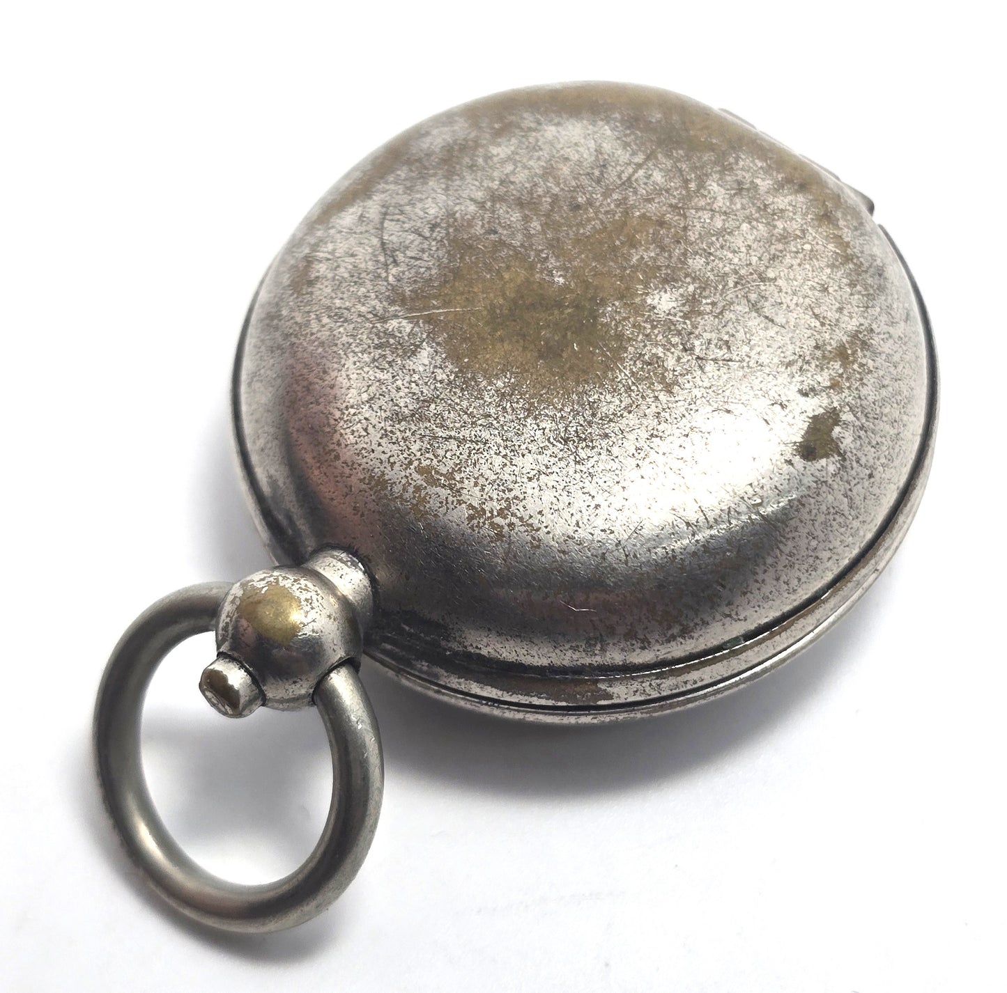 Silver plated antique 19th century portable Sovereign box gold sovereign coins British