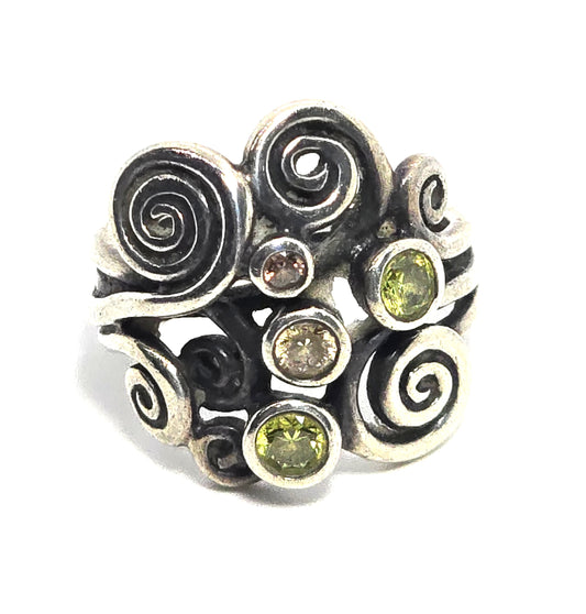 Pandora Autumn Winds Retired gemstone Limited Ed Ring size 5.5 # 190203