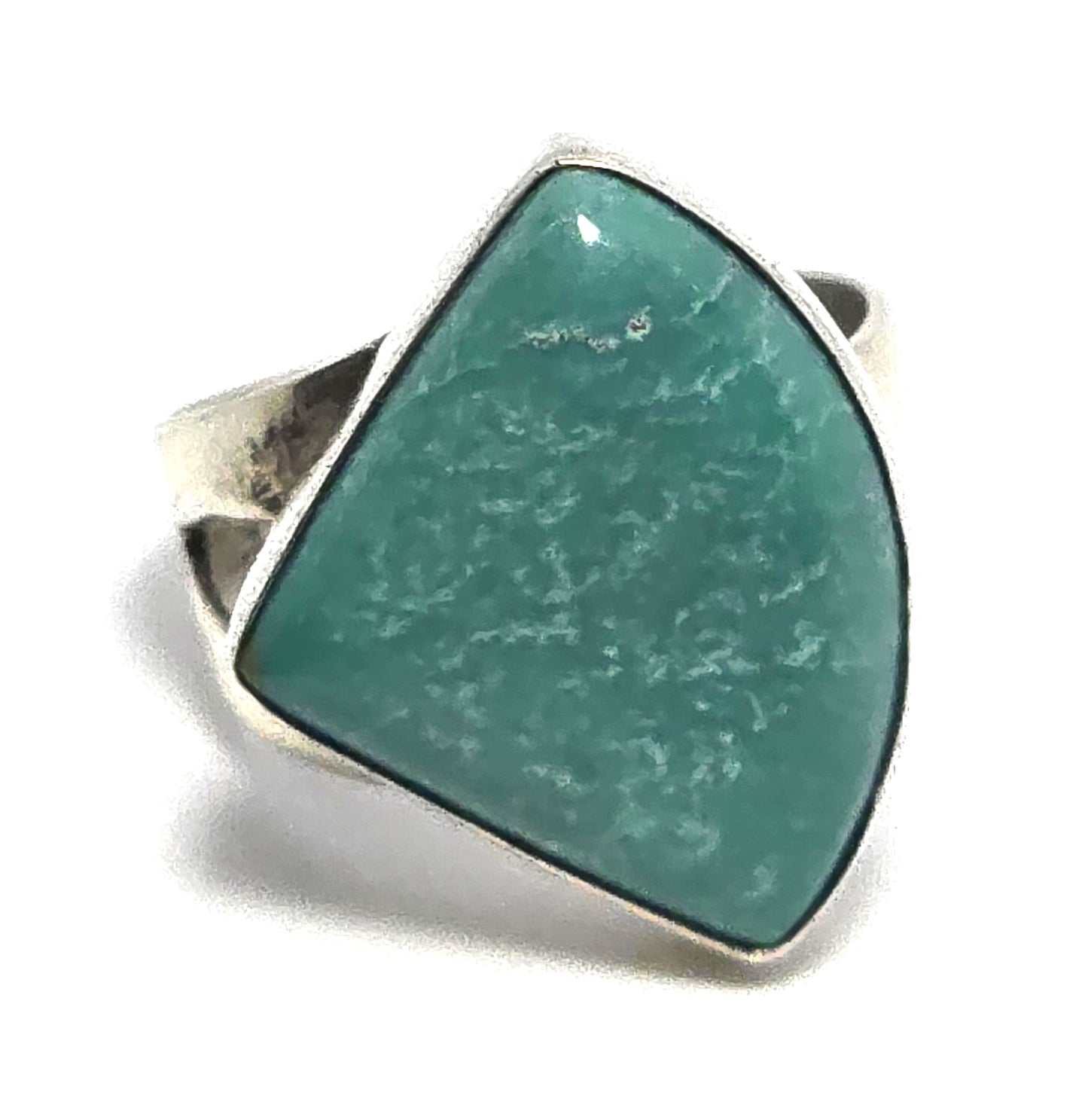 Amazonite teal gemstone DTR Desert Rose Trading sterling silver ring size 6.5