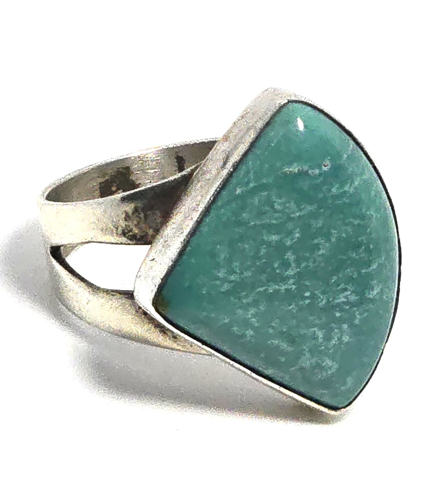 Amazonite teal gemstone DTR Desert Rose Trading sterling silver ring size 6.5