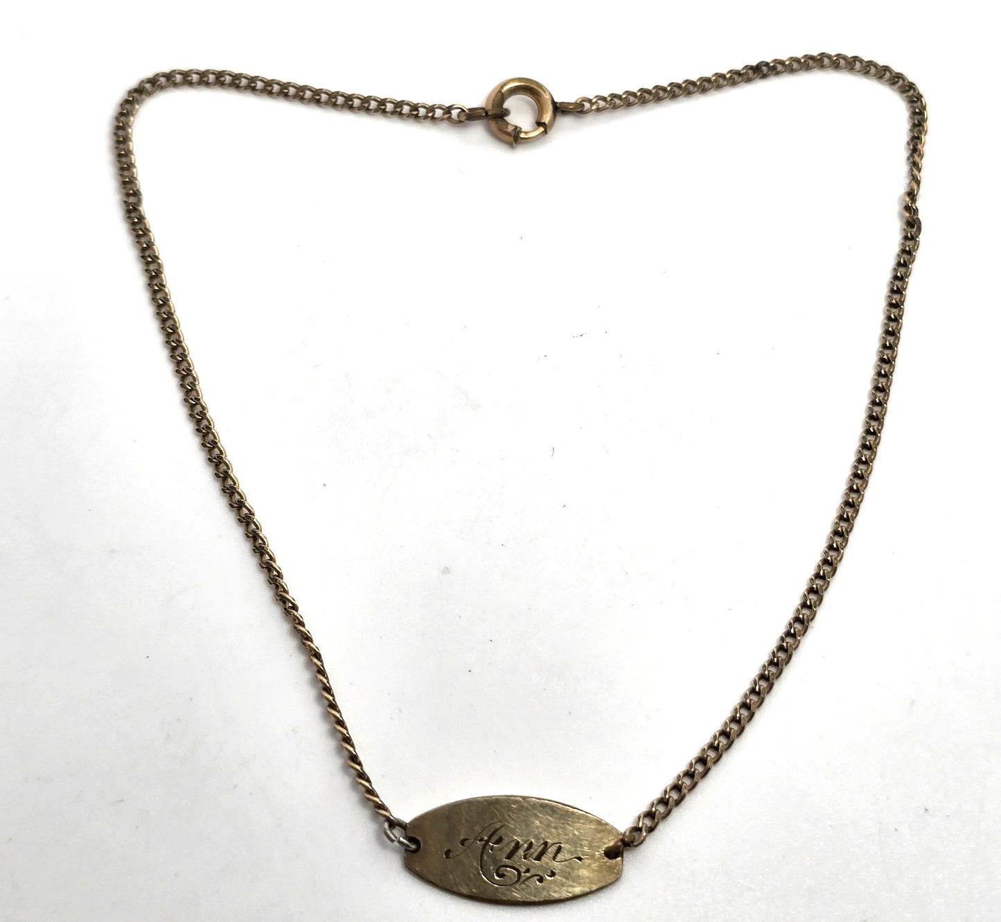 A & Z Co Victorian 12k Yellow Gold filled tennis bracelet / anklet "Ann"