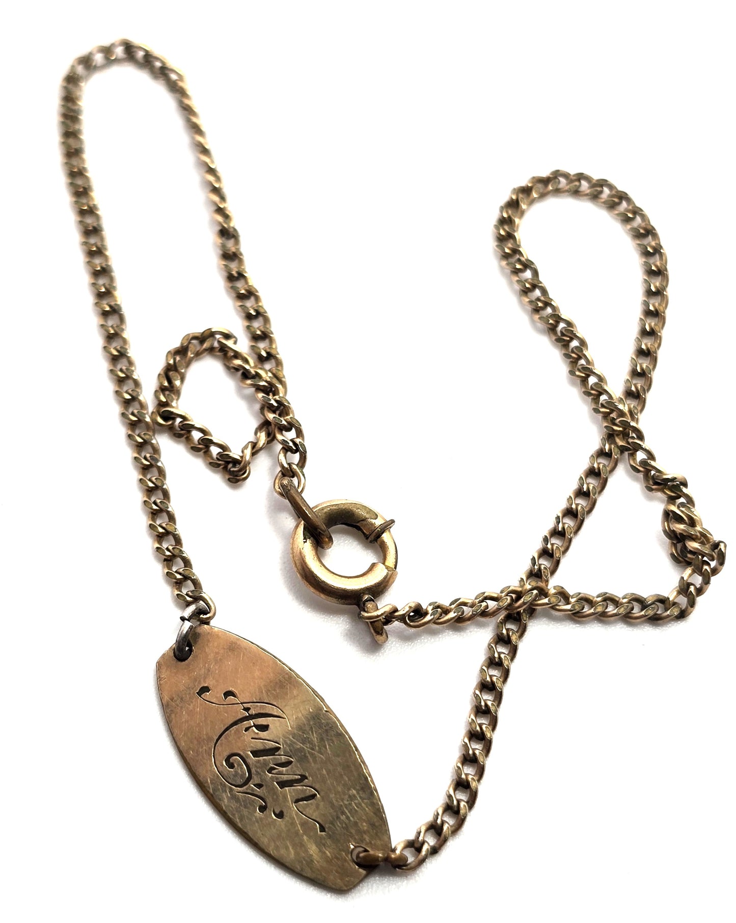 A & Z Co Victorian 12k Yellow Gold filled tennis bracelet / anklet "Ann"